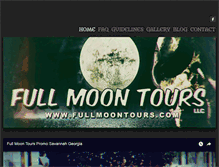 Tablet Screenshot of fullmoontours.com